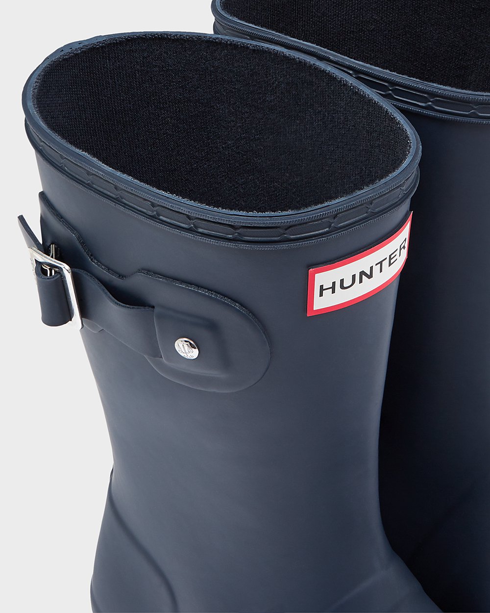 Women Hunter Original Tour Foldable | Short Rain Boots Navy | NZ-59672-OEFR